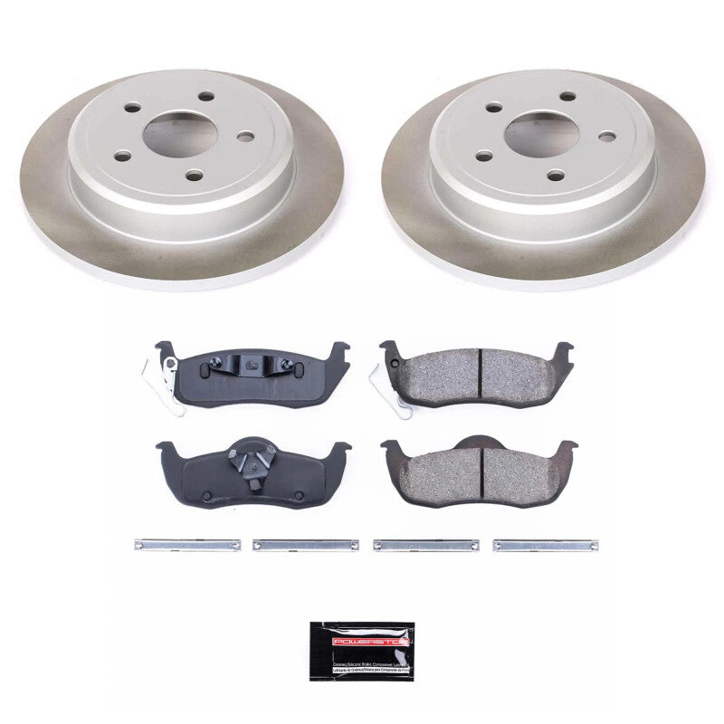 Power Stop 05-10 Jeep Grand Cherokee Rear Semi-Coated Rotor Kit PowerStop