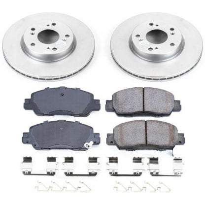 Power Stop 16-17 Honda Accord Front Z17 Evolution Geomet Coated Brake Kit PowerStop