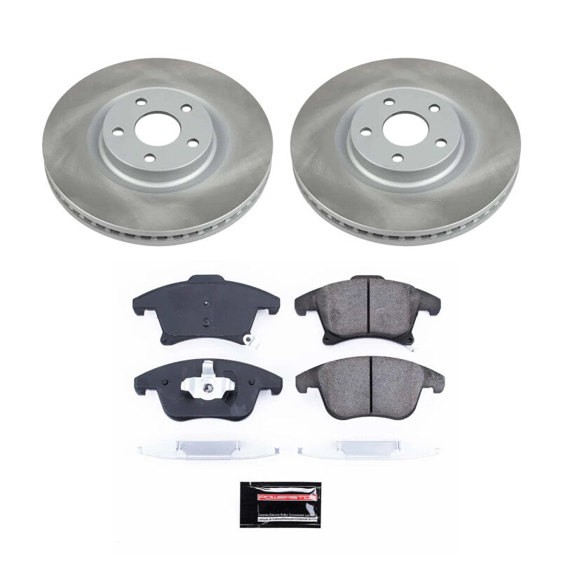 Power Stop 19-20 Ford SSV Plug-In Hybrid Front Semi-Coated Rotor Kit PowerStop