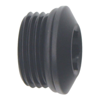 DeatschWerks 8AN ORB Male Plug Low Profile Internal Allen/Hex (Incl O-Ring) Anodized Matte Black DeatschWerks
