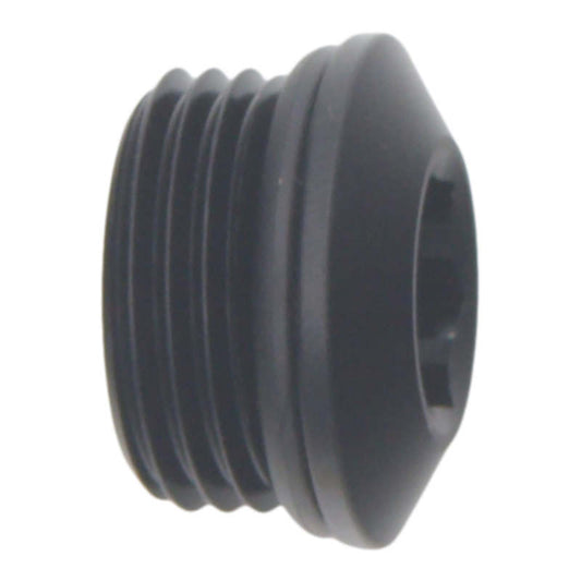 DeatschWerks 8AN ORB Male Plug Low Profile Internal Allen/Hex (Incl O-Ring) Anodized Matte Black DeatschWerks
