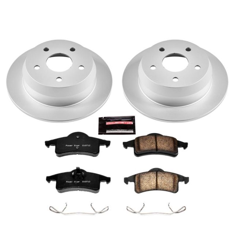 Power Stop 99-04 Jeep Grand Cherokee Rear Z17 Evolution Geomet Coated Brake Kit PowerStop
