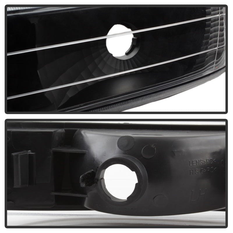 Xtune Chevy Silverado 99-02 Amber Reflector Bumper Lights Black CBL-JH-CS99-AM-BK SPYDER