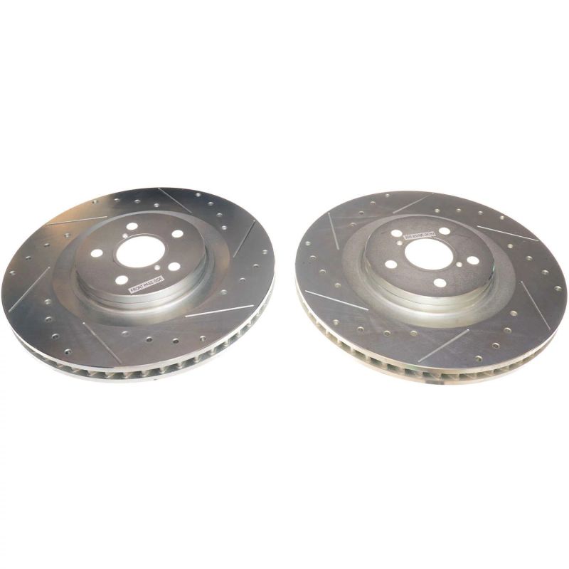 Power Stop 16-17 Lexus GS200t Front Evolution Drilled & Slotted Rotors - Pair PowerStop