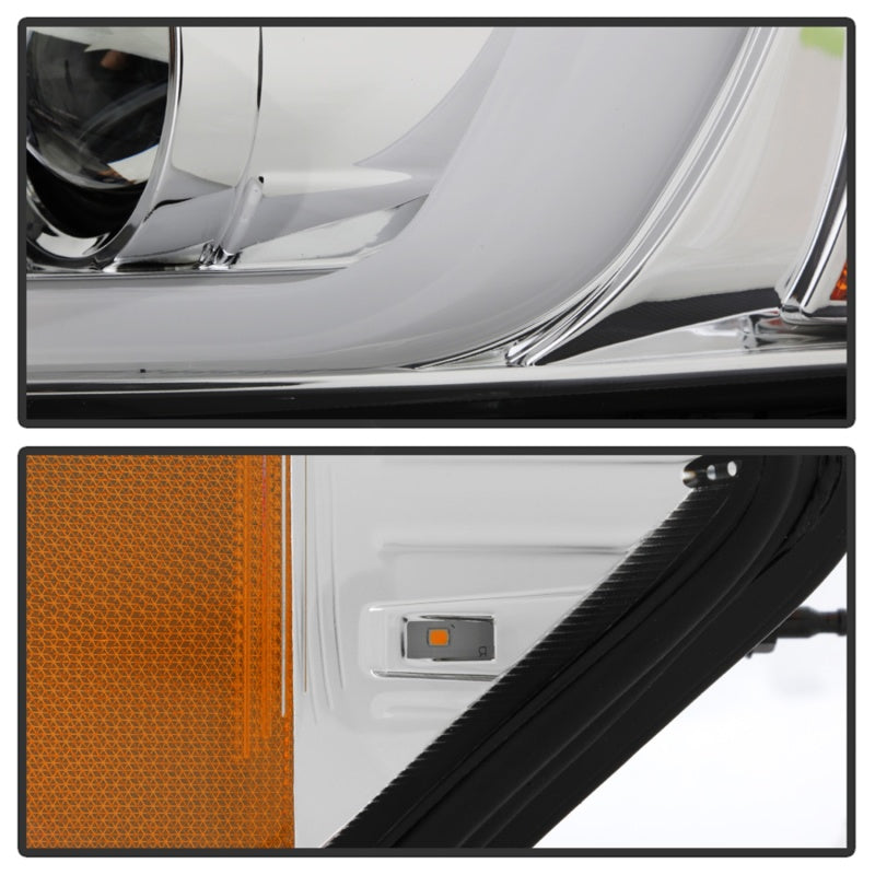 Spyder 06-13 Chevy Impala / 06-07 Chevy Monte Carlo Projector Headlights - Light Bar - Chrome SPYDER