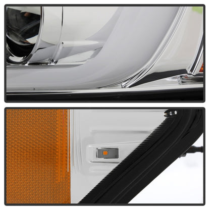 Spyder 06-13 Chevy Impala / 06-07 Chevy Monte Carlo Projector Headlights - Light Bar - Chrome SPYDER