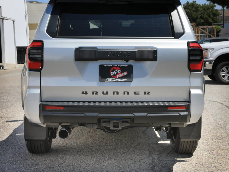 aFe Takeda 2-1/2 IN 304 Stainless Steel Cat-Back Exhaust System w/ Black Tip - 49-36080-B