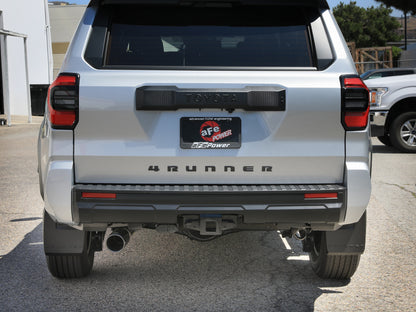 aFe Takeda 2-1/2 IN 304 Stainless Steel Cat-Back Exhaust System w/ Black Tip - 49-36080-B