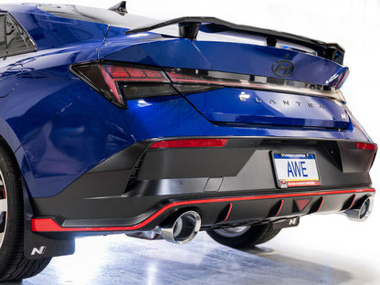 AWE 22-26 Hyundai Elantra N SwitchPath Cat-Back Exhaust - Chrome Silver Tips