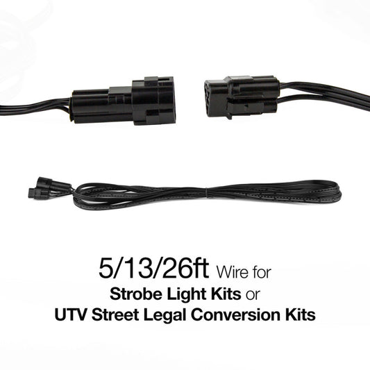 XKGlow 5ft Extension wire for Strobe Light series - Part XK052-WIRE-5FT