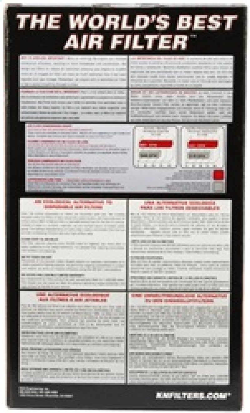 K&N Universal Rubber Filter 3.75in FLG x 5.375in Base x 5.375in Top x 7in Height K&N Engineering
