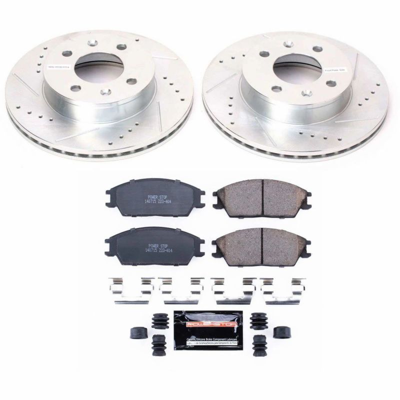 Power Stop 03-05 Hyundai Accent Front Z23 Evolution Sport Brake Kit PowerStop