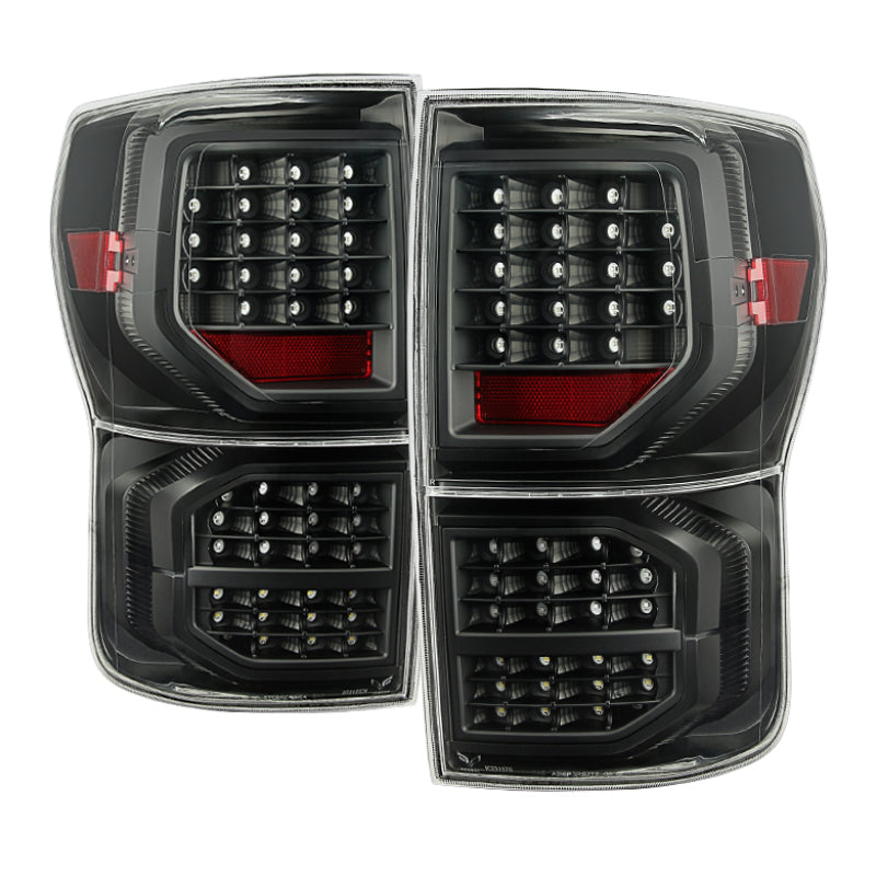 Xtune Toyota Tundra 07-13 LED Tail Lights Black ALT-JH-TTU07-LED-G2-BK SPYDER