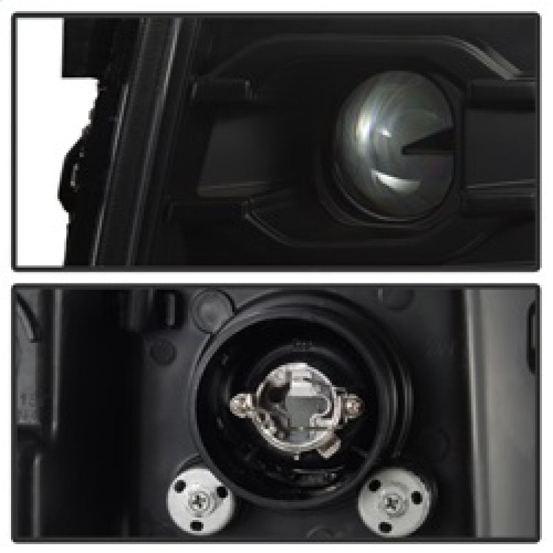 Spyder Chevy Silverado 1500 07-13 Version 3 Projector Headlights - Black PRO-YD-CS07V3-LBDRL-BK SPYDER