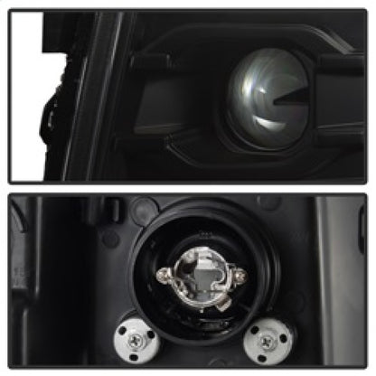 Spyder Chevy Silverado 1500 07-13 Version 3 Projector Headlights - Black PRO-YD-CS07V3-LBDRL-BK SPYDER