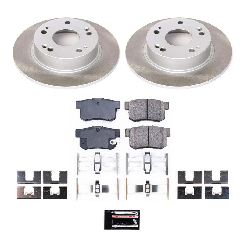 Power Stop 03-07 Honda Accord Rear Semi-Coated Rotor Kit