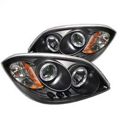 Spyder Chevy Cobalt 05-10/Pontiac G5 07-09 Projector Headlights LED Halo LED Blk PRO-YD-CCOB05-HL-BK SPYDER