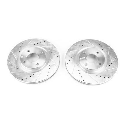 Power Stop 2018 Ford EcoSport Front Evolution Drilled & Slotted Rotors - Pair PowerStop