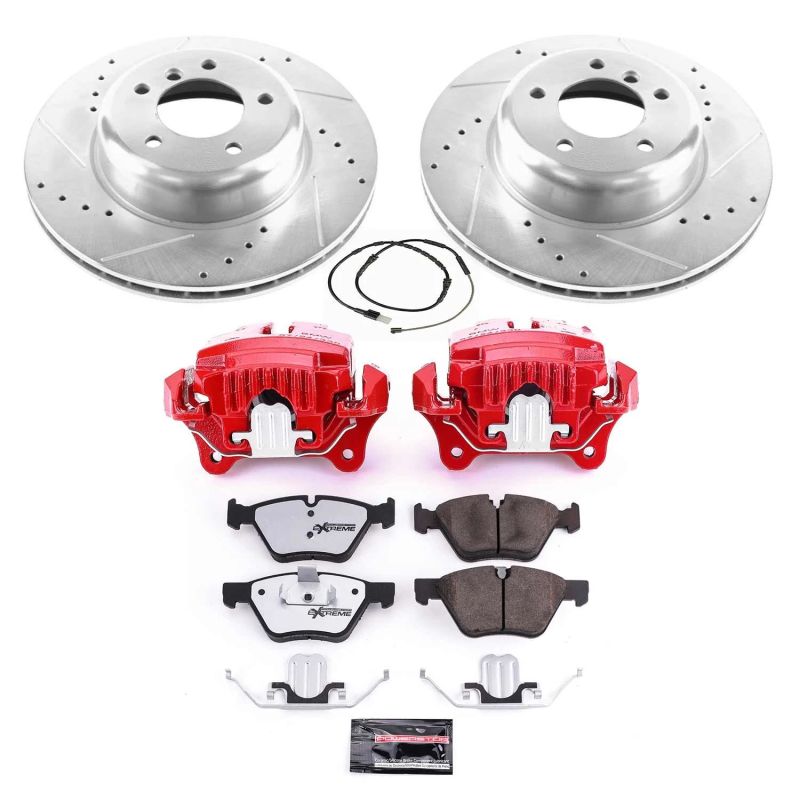 Power Stop 09-16 BMW Z4 Front Z26 Street Warrior Brake Kit w/Calipers PowerStop