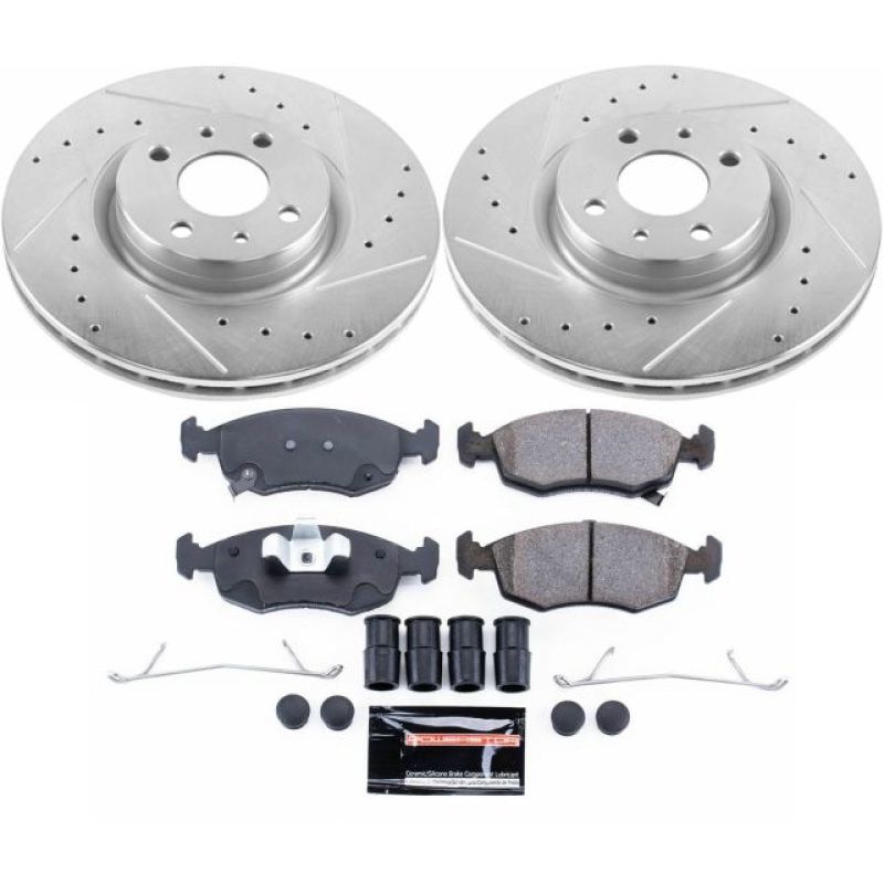 Power Stop 13-18 Fiat 500 Front Z23 Evolution Sport Brake Kit PowerStop
