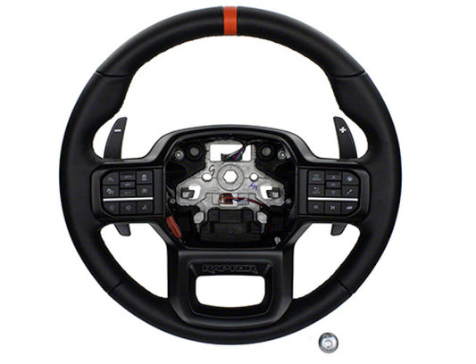 Ford Racing 2021+ F-150 Raptor Steering Wheel Kit - Black Ford Racing