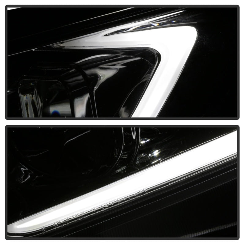 xTune 09-14 Acura TSX Projector Headlights - Light Bar DRL - Chrome (PRO-JH-ATSX09-LB-C) SPYDER
