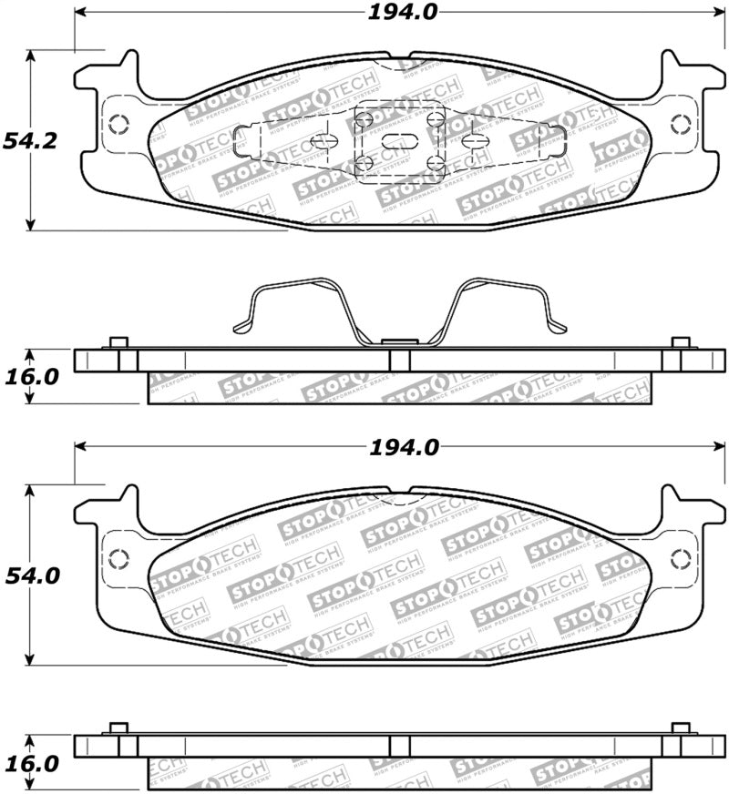StopTech Street Disc Brake Pads - 305.06320 Stoptech