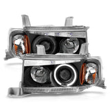 ANZO SCION XB 04-07 PROJECTOR HALO HEADLIGHTS BLACK - 121347