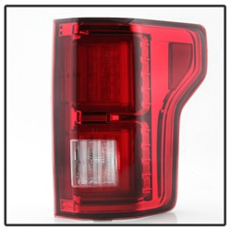 Spyder Ford F150 2015-2017 Light Bar LED Tail Lights - Red Clear ALT-YD-FF15015-LBLED-RC SPYDER