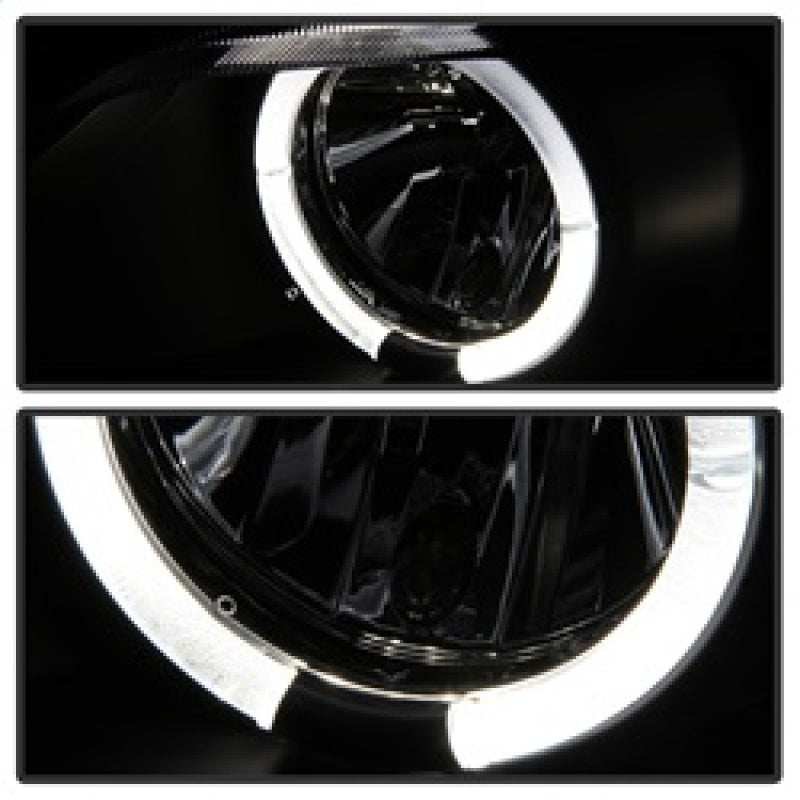 Spyder BMW Z3 96-02 Projector Headlights LED Halo Black High H1 Low H1 PRO-YD-BMWZ396-HL-BK SPYDER