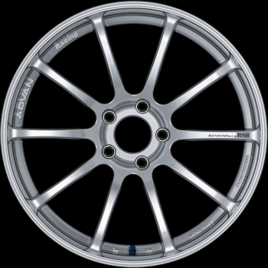 ADVAN Racing RSII 17x7 +47 4x100 Wheel - Hyper Silver - YAP7E47AHS