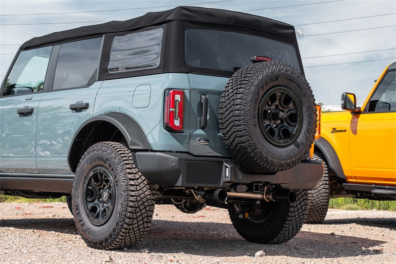 Corsa port / 2.75 in Cat-Back DRE 4.0 in Single Tips | 2021-23 Ford Bronco 2.3L Turbo (4-Door) CORSA Performance
