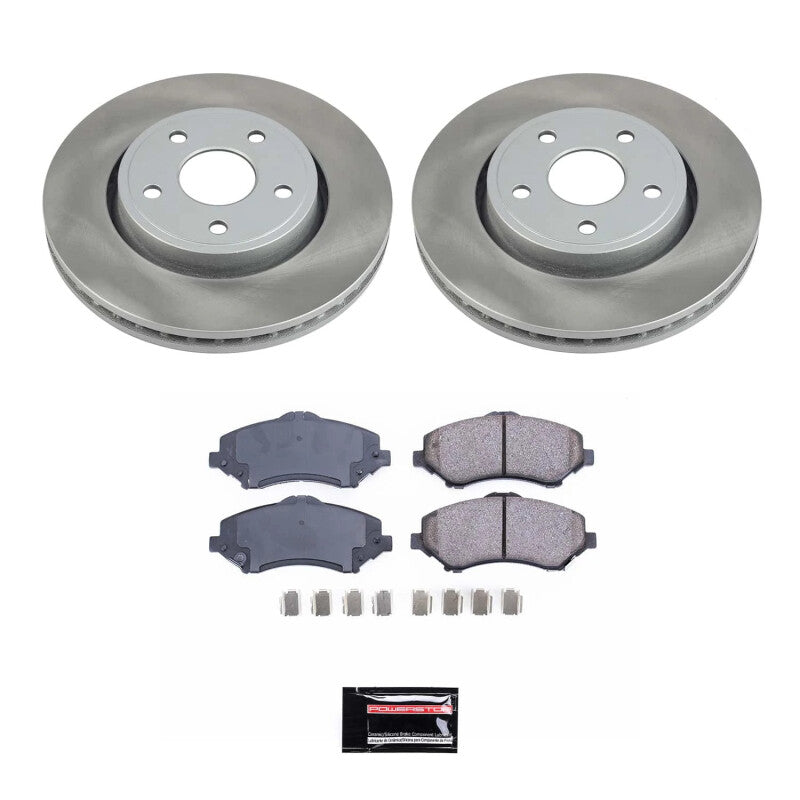 Power Stop 08-12 Jeep Liberty Front Semi-Coated Rotor Kit PowerStop