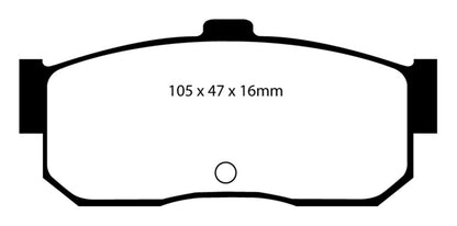 EBC RedStuff Rear Brake Pads - DP3889C EBC