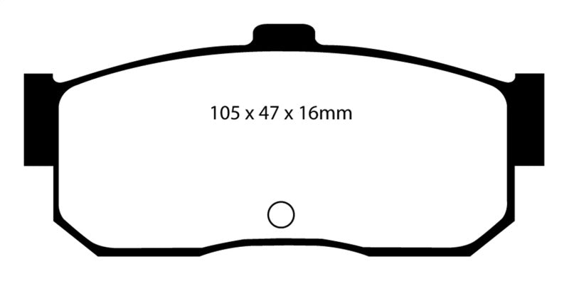 EBC YellowStuff Rear Brake Pads - DP4889R