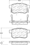 StopTech Street Disc Rear Brake Pads - 305.14510