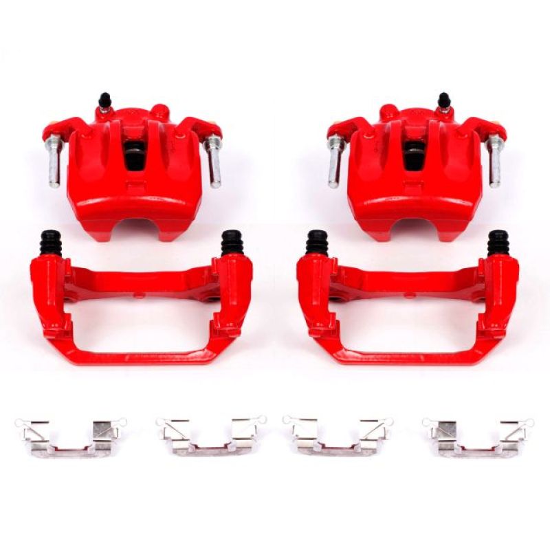 Power Stop 03-07 Nissan Murano Front Red Calipers w/Brackets - Pair PowerStop
