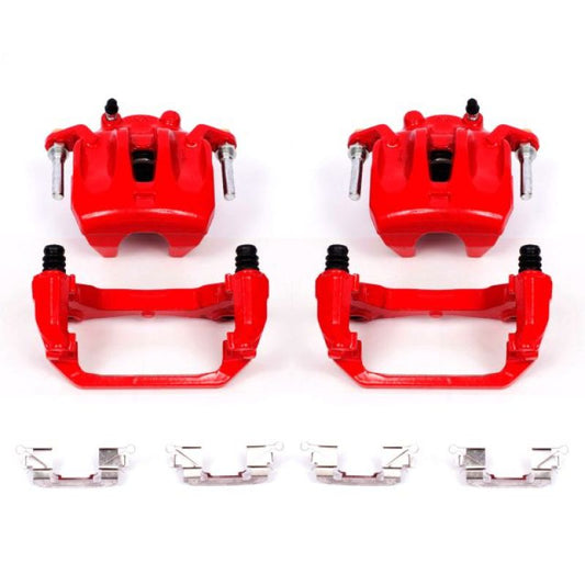 Power Stop 03-07 Nissan Murano Front Red Calipers w/Brackets - Pair PowerStop
