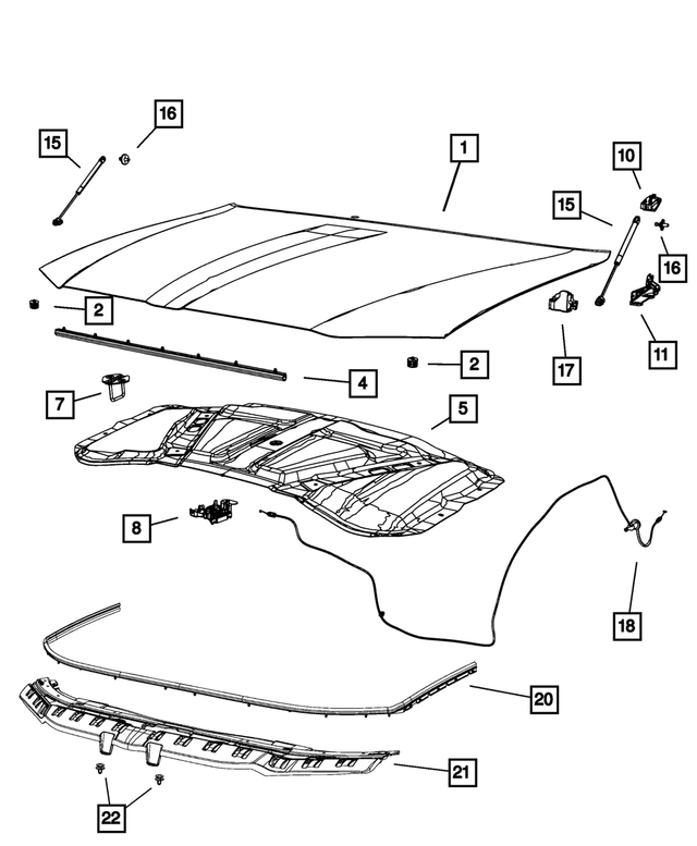 OEM Mopar-Fender Liner Retainer (5116530AA) X1