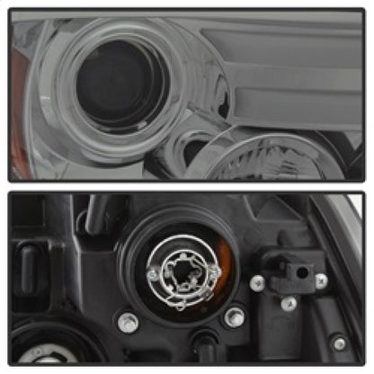Spyder Dodge Ram 13-15 Projector Headlights Light Bar DRL Smoke PRO-YD-DR13-LBDRL-SM SPYDER