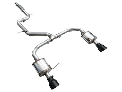 AWE 22-25 Volkswagen Jetta GLI Touring Edition Exhaust - Diamond Black Tips