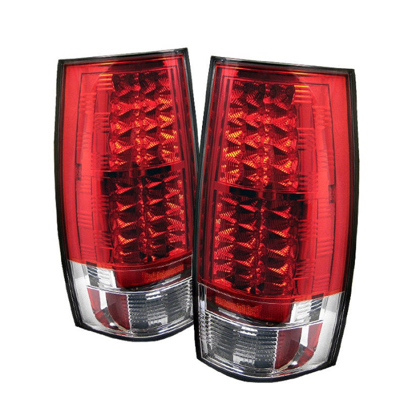 Spyder Chevy Suburban/GMC Yukon/Yukon Denali 07-14 LED Tail Lights Red Clear ALT-YD-CSUB07-LED-RC SPYDER