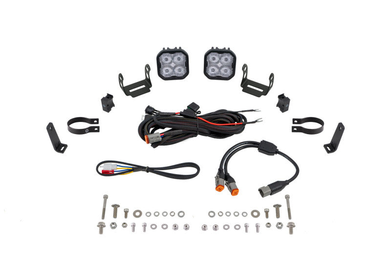 Diode Dynamics SS3 LED Bumper 2 In Roll Bar Kit Max - White SAE Fog (Pair) Diode Dynamics