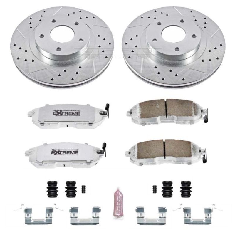 Power Stop 02-04 Infiniti I35 Front Z26 Street Warrior Brake Kit PowerStop
