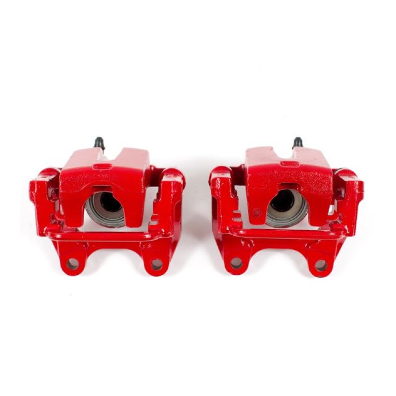 Power Stop 09-10 Dodge Challenger Rear Red Calipers w/Brackets - Pair PowerStop