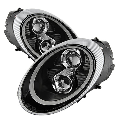 Spyder Porsche 911 05-09 Projector Headlights Xenon/HID Model- DRL LED Blk PRO-YD-P99705-HID-DRL-BK SPYDER