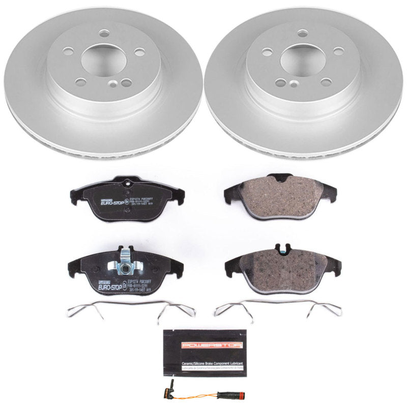 Power Stop 12-15 Mercedes-Benz C250 Rear Euro-Stop Brake Kit PowerStop