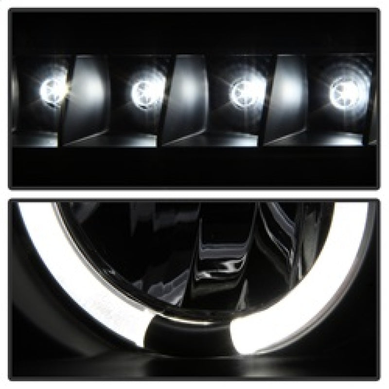 Spyder Toyota Tundra 07-133 Projector Headlights LED Halo LED Blk PRO-YD-TTU07-HL-BK SPYDER