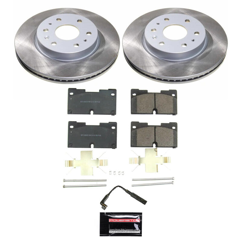 Power Stop 21-23 GMC Yukon XL Front Semi-Coated Rotor Kit PowerStop