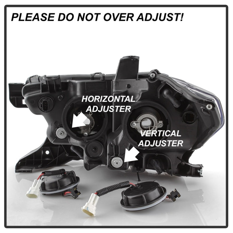 xTune 16-18 Toyota Tacoma SR/SR5 DRL Proj Headlights w/Turn Signal - Chrm (PRO-JH-TTA16-SR-C) SPYDER